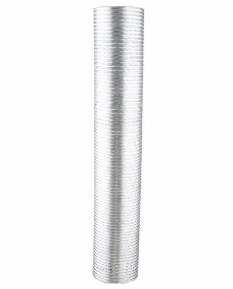 ALÜMİNYUM ASPİRATÖR BORUSU DÜZ - 3 MT (ÇAP:120 MM)